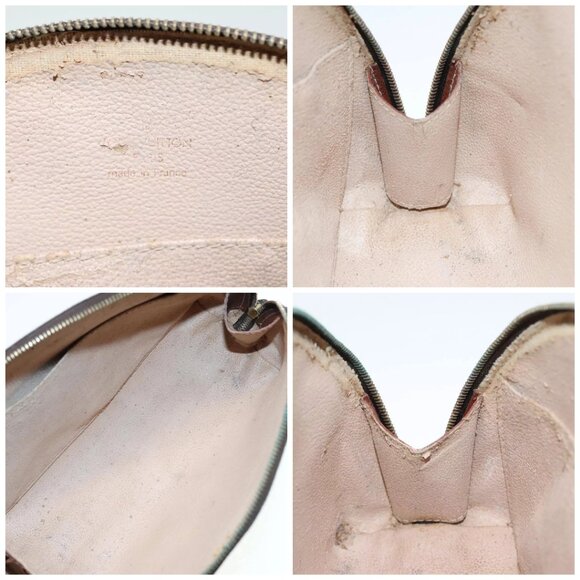 LOUIS VUITTON Monogram Trousse Demi Ronde Cosmetic Pouch M47520 LV Auth 89925 - Picture 15 of 16